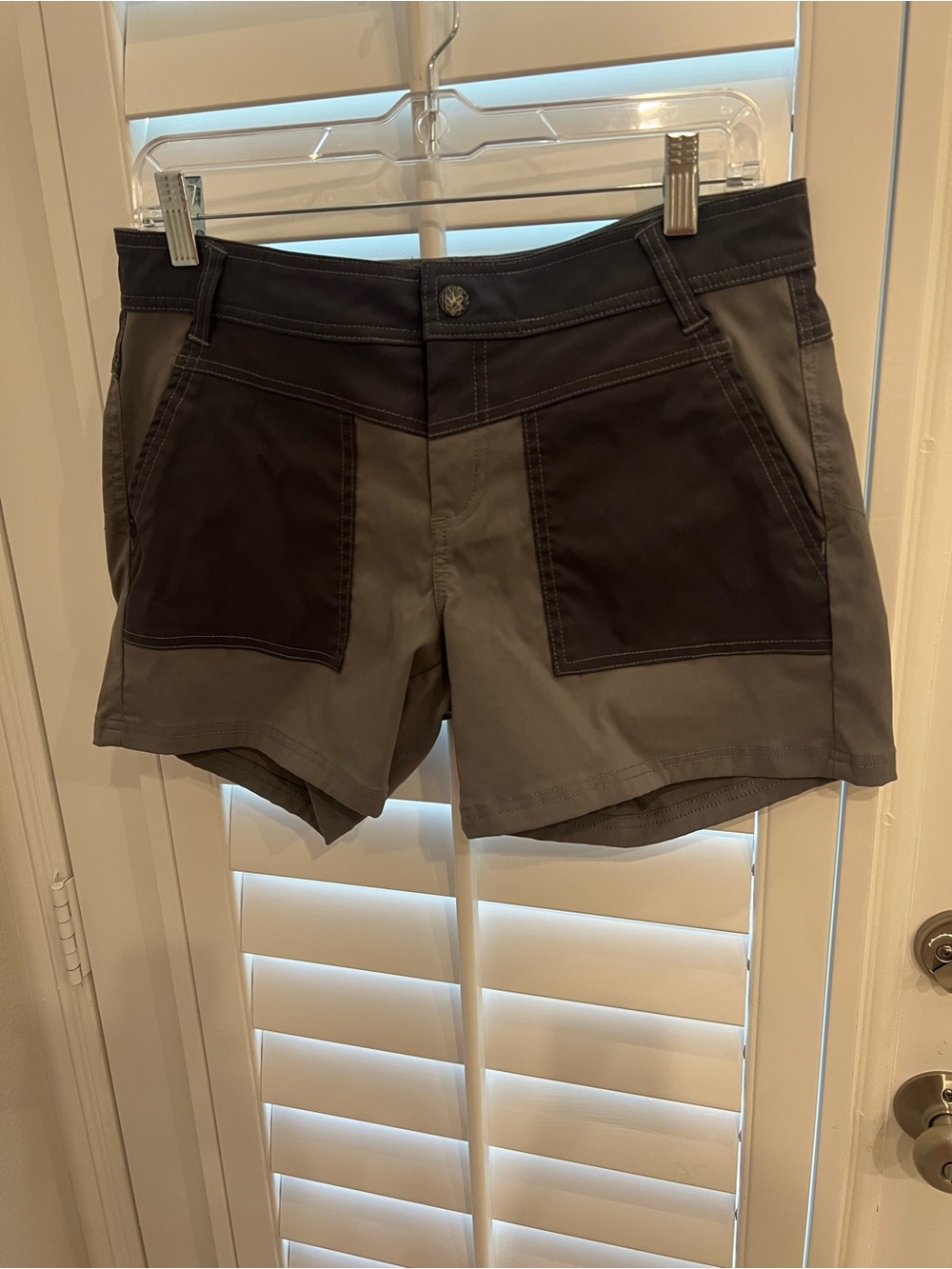 Prana Two-Tone Utility Shorts - Charcoal & Gray
